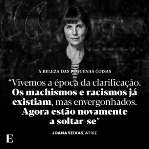 Joana Seixas Instagram - Joana Seixas é um rosto bem conhecido da televisão e uma das atrizes portuguesas mais comprometidas a usar a voz em prol de diversas causas humanitárias como a crise climática ou a defesa por um cessar-fogo em Gaza. 

Ouça a conversa, conduzida por @bernardo_mendonca, no podcast "A Beleza das Pequenas Coisas", nas plataformas digitais habituais ou através do link na bio do @jornalexpresso.

📷 @nunofox/Expresso

#podcast #abelezadaspequenascoisas #joanaseixas #atriz #podcasts #trabalho #cansaço #empatia #causashumanitárias