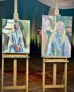 Joely Richardson Instagram - Very extraordinary day spent with ‘Portrait Artist of the Year’ @arts.sky . The Object I chose was a portrait of my grandmother Rachel Kempson. Granny was  somewhat overlooked as an actor - her greatest passion  friendship . When I look at this portrait I see all my family members past and present flit or hum within it. To witness the talent and dynamism of the artists and semi finalists was a rare insight. Thankyou #paoty . Thankyou @svenbayerbach @gemmapeacemakeup and @roksandailincic . Thankyou Paul Lee 🎨 #artists #judges #painting #talent #portrait @arts.sky #team #great #allwinners