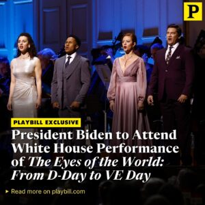 Kate Rockwell Instagram - Playbill has learned that the @whitehouse will host a special performance of American History Unbound’s The Eyes of the World: From D-Day to VE Day on December 6. 

@shereen_ahmed, daniel.j.yearwood, @katerockwellnyc, and @thenickrod will perform the work following earlier bows at Carnegie Hall and Boston Pops. President @joebiden will attend the performance and deliver remarks. 

To learn more, click the link in our bio.
