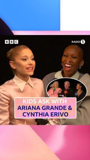 Katie Thistleton Instagram - kids ask with @arianagrande & @cynthiaerivo ✨