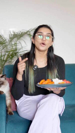 Kaviya Ravichandran Instagram - Please do note that sambar doesn’t have as much protein as Paneer/Tofu. Incase if your goal is high protein diet, dal is not a great option!