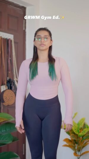 Kaviya Ravichandran Instagram - GRWM Gym Edition 🎀💞

#gym #fit #kavyasuha