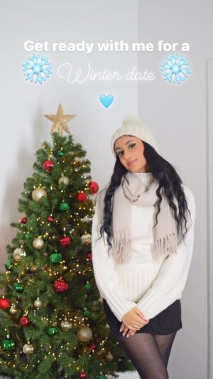 Kayla Kapoor Instagram - Someone needs to take me to winter wonderland 😭 #grwm #winterwonderland #date #outfit