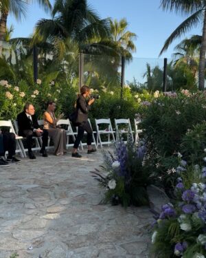 Kelly Noonan Instagram - What a beautiful and extraordinary wedding weekend celebrating Mark and Alex 🤍 The weather was perfect, the people were amazing, and Alex’s wedding dress was the most stunning ever. Only to be outshined by both of their hearts. Highlight was the profound Temescal ceremony 🔥 with Alex and 9 of her besties. Scroll for snaps of mostly Riley and all her precocious and preciousness 🤣