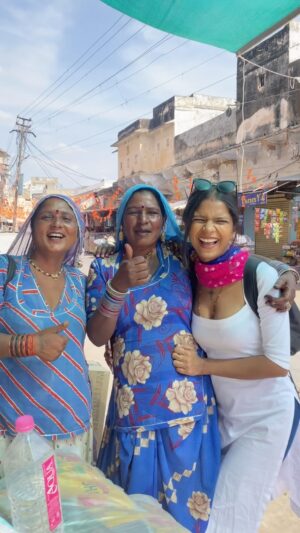Khyati Shree Instagram - Met these two fierce women on the streets of Pushkar, they are from Kalbelia tribe. Since centuries the men in their community have been snake charmers and the women danced to the tune of pungi. Worshipping snake, kissing snake, and dancing to pungi has been part of their age old tradition and beliefs. However, since 1972 keeping snakes is not allowed and so the husbands have been put out of jobs, and women have become the bread winners. Through dancing in the markets or charging tourists for mehendi and photography opportunities they run their houses. If a woman is lucky she may be called for a private event or for a cultural dance show. Life is tough for them, they are nomads and they travel the dessert and cities on their donkeys, they do not earn enough to be able to educate all their children. With no roof on head and no regular income these women preferred that customers bought for them ration instead of paying money. They believed money will get spent on non-essentials but ration is a necessity. So here I am buying for them ration of 15 days.