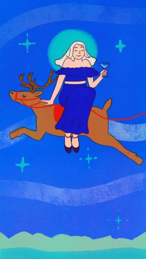 Laura White Instagram - On Vixen 🦌❄️
merry christmas! 😘 x
.
.
#animation #loop #framebyframe #procreate #illustration #christmas #winter #2danimation #artwork