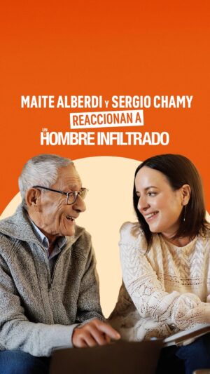Maite Alberdi Instagram - Sergio Chamy y Maite Alberdi reaccionan a las mejores escenas de Un hombre infiltrado, la nueva serie actuada por Ted Danson que se inspiró en nuestro querido Agente topo.🕵🏼‍♂️ ¿A ti qué te pareció?