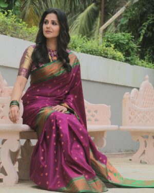 Manasi Salvi Instagram - Happiness 💕

Thank you @siddharttha_vankar..Love the Saree ❤️
#ghumhaikisikeypyaarmeiin @shaikafilms 
@cockcrowandshaika_ent 

Pic courtesy @creative_titu_01 
Hairstylist @yasmeenkhan78666