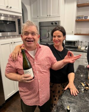 Meredith Salenger Instagram - Happy 7 year anniversary @pattonoswalt!!!! What a happy, beautiful life, full of adventure and kindness and service and support and love and all good things. You and Alice light up my life. Forever and always… right down the line. 💖