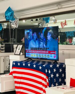 Michaela Angela Davis Instagram - In this historic Black womans moment. at a historic Black womans space -Clyburn’s Beauty Salon-I am so proud to have worked alongside the Sumter Democratic Party - a strong dedicated community - a microcosm of the Harris/Walz Campaign - one to be proud of - the service   sacrifice of Black women for this Democracy has been the greatest American story still in progress, still being written #HarrisWalz #madampresident #WinWithBlackWomen #SumterDemParty #sumtercrownactcoalition