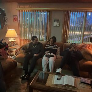Michole Briana White Instagram - Some of my favorite moments to shoot are when the fam is all together🥰. Makes me so happy!💕😃This episode was dir by @princessfilmz Happy birthday Princess!!! 😍🎉#lovethem #mamasbabies #flashbackfriday #bmf #latenight 🥰💜