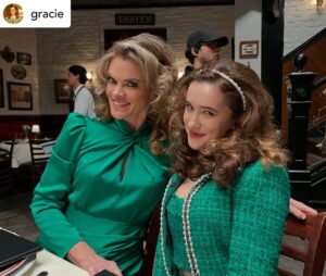 Missi Pyle Instagram - This human is so funny,  beautiful,  brilliant and talented!!! it’s almost unreal- she’s like the queen of the magical unicorn fairy mermaid princesses and crystal dragons. She is the real mother of dragons. And I GOT TO PLAY HER MOM! thank you @thejustinnoble for hiring me. I had the best time EVER! Love you @gracie Lawrence! OH AND SHE SINGS LIKE AN ANGEL. These are some pictures of us. Please check out the latest episode of @thesexlivesofcollegegirls on @streamonmax to enjoy our shenanigans!
