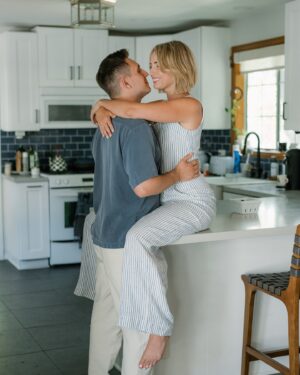 Molly McCook Instagram - i know we’ll look back on this shoot   feel a deep nostalgia for these special years 🩵 Thank you @lucasrossiphoto for being a fly on the wall of our sweet home we’ve built   capturing our life so beautifully ◡̈