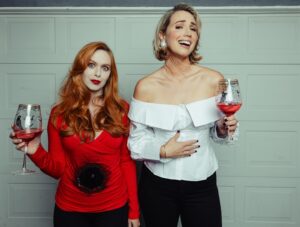 Molly McCook Instagram - we finally did it! 💄🎥🎃 @elizabethmcl 
Thank you @zcassar for these epic shots. 

#halloween #halloweencostume #deathbecomesher #happyhalloween