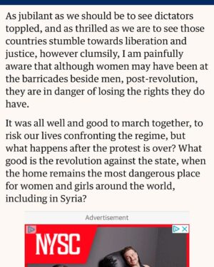 Mona Eltahawy Instagram - I wrote this for The Guardian, with love and solid for all our revolutions and freedom struggles 💜✊🏽❤️