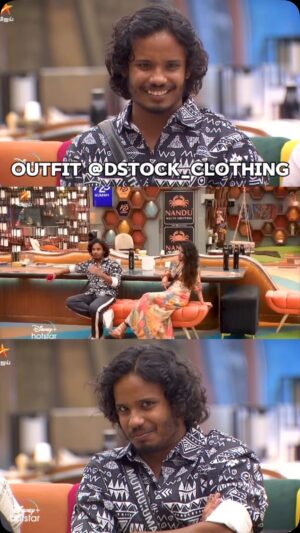 Muthukumaran Jegatheesan Instagram - Outfit @dstock_clothing 💥💥 @naan_muthukumaran #tamil #biggboss #biggbosstamil #biggboss8 

@offer_house 

-Size ~ S to 2XL

We Make You Feel Comfort👔

For Online Orders-📞
7418181999 Or Mail Us :📨
dstockiconic2021@gmail.com
Visit store for more collections & info

4, Vathiyar Thottam Main Road, Kodambakkam,
Chennai-600024