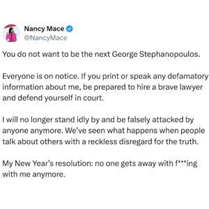 Nancy Mace Instagram - My New Year's resolution: 

#HoldTheLine
