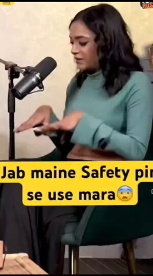 Nehal Vadoliya Instagram - Safety pin ka sahi istamal 
#safety #pin #safetypin 
Thank you so much Hindi Rush you know ye sab Podcast mere liye therapy hai I'm healing and all thanks to you all jo jo muje sunraha hai . #thankyou #hindirush #real #life #experience 
#youtube youtube podcast ki duniya mast hai 🙏✨