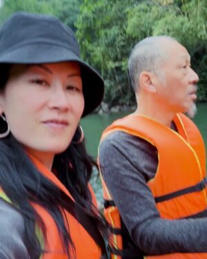 Olivia Cheng Instagram - Father Jun & Ah Toy tour Hanoi - Ha Long Bay - Ninh Bay - and an eccentric resort and artist compound somewhere in the middle of all that - big thanks to @perryyungofficial @mauranguyendonohue @sasamaiyingyung for letting me tag along on a portion of their family trip through Vietnam 🇻🇳