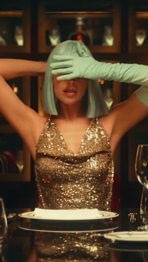 Polina Goudieva Instagram - #tbt FAENA is 3 🎂 today! It’s one of my most favorite and challenging videos I’ve ever done, as I was also a co-director on it.
I loved working @konstantin_koval_ on creating choreography of movement that was unique.🌙 And wouldn’t v done it wo my glam team @sashahere @thetatithunder 💄🤍
This song has an authentic story. I was a guest at @faena hotel  and after Len Blavatnik introduced me to Alan Faena I was so touched by the story of their hotel. I wrote the song as a gift to their cabaret. Later track got signed by @warnerrecords and song became part of IN-room hotel experience. I also got to headline @faena New Year’s Eve spectacle. Enjoy 🤍💫 #faena