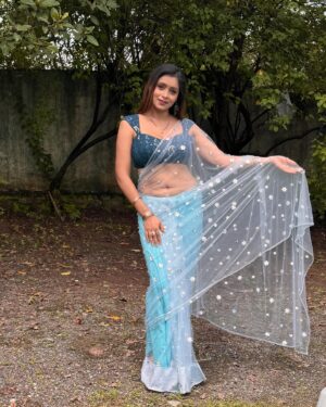 Priyanka Chaurasia Instagram - Glowing IN Glamorous BLUE🩵💙
##blue #love #nature #photography #sky #art #green #red #instagood #beautiful #sea #photooftheday #summer #white #black #instagram #beach #travel #photo #like #clouds #fashion #sun #picoftheday #sunset #follow #beauty #water #piikuuuu