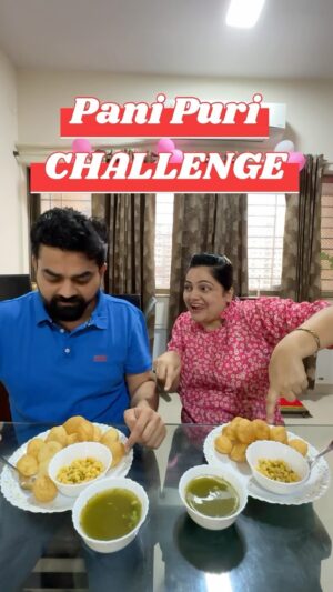 Priyanka Tiwari Instagram - Pani Puri Challenge Gone Wrong 🤬
.
#food #foodporn #challenge #reelitfeelit