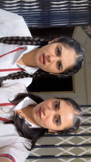 RK Dhanusha Instagram - Nikitha x Pooja 🥰🎀

Cutest❤️😩

#cutenessoverload #pooja #nikitha #imsocool #kaakisattai #sivakarthikeyan