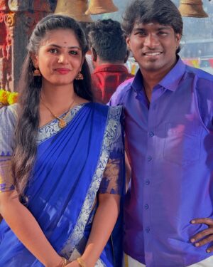 RK Dhanusha Instagram - Sasi Kumar 💙 Nikitha 🥰 
@disneyplushotstartamil @globalvillagers 

#kkk #kanakanumkalangal