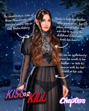 Rachel Van Dyken Instagram - One of your favorite authors is back with a thrilling new story! 😍

 Don't miss the Grand Premiere of 𝐊𝐢𝐬𝐬 𝐨𝐫 𝐊𝐢𝐥𝐥 by @rachvd TODAY on Chapters! 💋
Meet the characters of this thrilling story:

👩🏻 Monroe "Mo" Abandonato
You’re the socialite twin sister of the youngest mafia boss in the history of the Cosa Nostra, Nixon Abandonato. You’re ready to use your skills to help him after graduation, but your brother asks you for a different favor in order to prevent a war between the Families: a marriage to the childhood friend who took your virginity and ghosted you. You agree, but only because it offers you a choice: make a move that will prove your worth to your brother once and for all… or take his empire for yourself with his best friend by your side.

🔥 Vito "Tex" Campisi, Jr.
Part wisecracking wiseguy, part avenging fallen angel, Vito “Tex” Campisi, Jr. was raised beside the Abandonato twins after his father, the most violent Capo dei Capi (“Boss of All Bosses”) the Sicilian Mafia has ever seen, said he was cursed. Tex was happy to act as Nixon Abandonato’s favorite enforcer for the rest of his life, but that was before he was forced to kill his own father. Marrying Nixon’s sister seems to be the best way to make Tex less of a target for the other Families, but the last thing he wants to do is hurt her all over again. He just has to hope that he and Nixon can calm the tensions before she finds out why he really ghosted the love of his life.

☀️ Today's code: mpssdmfx
⚠️ Available only on December 26th