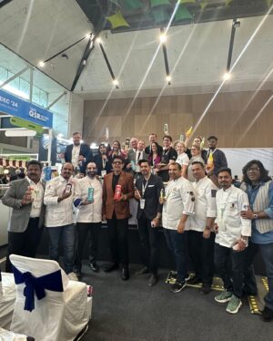 Rakhee Vaswani Instagram - Day 1 at @sialindia was a blast!😍 Masterclasses by Chef @chefajaychopra @sambhavijoshi & @ashish_1450  showcasing incredible flavors and techniques🫶🏻Met the Ambassador and Vice Minister of Estonia, and explored 10 unique Estonian products. What a day! 😍

@visitestonia @estinindia @estonianworld @team.estonia 

(SIAL India, Day 1, Masterclass, Chef Ajay Chopra, Chef Sambhavi, Estonian products, Ambassador, Vice Minister of Estonia, Chef Ashish, Moong Dal Halwa Crumble, Unox oven, flavors, techniques)

#chefrakheevaswani #SIALIndia #Day1 #Masterclass #ChefAjayChopra #ChefSambhavi #EstonianFlavors #EstonianProducts #Ambassador #ViceMinister #ChefAshish #MoongDalHalwaCrumble #UnoxOven #CulinaryExcellence #FoodInnovation #gastronomy