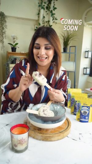 Rakhee Vaswani Instagram - Cool, creamy, and bursting with the goodness of @vera_berries get ready for a delightful blueberry popsicle ice cream, perfect for Christmas! 🎄🫐 Recipe dropping soon, stay tuned! 🫶🏻

(Microdried blueberries, Blueberry Ice Cream, Vera Berries, Popsicle, Christmas Treats, Recipe Coming Soon, Festive Desserts, Creamy Delights, Holiday Sweets, Stay Tuned, Winter Desserts)

#microdriedblueberry #chefrakheevaswani #explore #explorepage #fypシ #fypage #trendingreels #palateculinaryacademy #trending #popsicle #christmastreats #recipecomingsoon #festivedesserts #creamydelights #holidaysweets #staytuned #winterdesserts