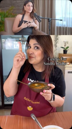Rakhee Vaswani Instagram - Recreating my take on Sindhi curry, a dish l’ve cherished watching my mom make since childhood. This nostalgic classic, now a favorite among celebs, holds a special place in my heart and my kitchen🍛😍

Full Recipe is On my Broadcast Channel🤍

(Sindhi curry, mom’s recipe, childhood memories, comfort food, celeb favorite, family tradition, homemade, nostalgic dish, Kareena Kapoor, Shilpa Shetty, Sindhi Curry Recipe, Sindhi Kadhi)

#chefrakheevaswani #palateculinarystudio #palateculinaryacademy #sindhicurry #sindhikadhi #sindhikadhichawal #food #sindhifood #foodie #kareenakapoor #shilpashetty #trendingreels #fypage #typ #explore