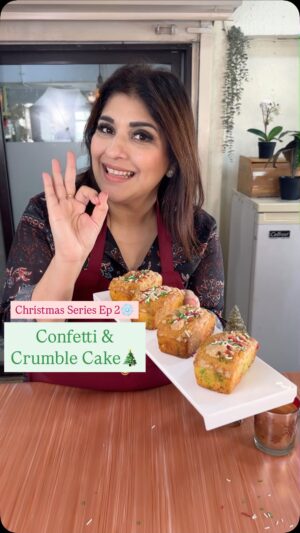 Rakhee Vaswani Instagram - Welcome to episode 2 of my Christmas series! 🎄 Today, I’m making a Confetti and Crumble Cake🍰 a must-bake for your holiday celebrations😍Perfect for Christmas and all year round, your guests will absolutely love it! 🎂✨

Recipe on my Broadcast Channel🤍

(Christmas series, Confetti and Crumble Cake, must-bake, holiday celebrations, Christmas treats, festive baking, family and friends, easy cake recipe, holiday desserts, Christmas baking)

#chefrakheevaswani #palateculinarystudio #palateculinaryacademy #trending #fyp #fypシ #trendingreels #christmasseries #christmas #holidaybaking #christmastreats #FestiveBaking #bakingwithlove #christmasdesserts #mustbake #holidaycelebrations #familybaking #christmasrecipes