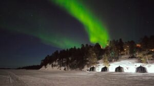 Rebecca Roy Instagram - Video Postcards from Finland’s winter wonderland! ❄️🇫🇮 Picture this: gentle snowfall, the Northern Lights dancing above, and the cozy warmth of Finland’s unique all-inclusive resorts. 
our recos 
@northernlightsvillagelevi 
@arctictreehousehotel 
@wildernesshotels 

✨ As the birthplace of Santa Claus, every corner feels like stepping into a fairytale. Which postcard captures your heart? 

#NorthernLightsMagic #Santa’sHome #FinlandDiaries #chennaiinfluencer #finland #coupletravel #wintervacation #snow