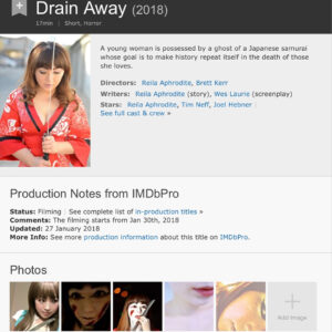 Reila Aphrodite Instagram - Japanese American Horror called #Drain Away -Would you die for me?-
@reilaaphrodite_official 
#japanese #american #horror #ghost #samurai #love #fate #trust #reincarnation #lovebirds #romeoandjuliet #tragedy #byakkotai #whitetiger #boys #fight #destiny #edoperiod #strength #courage #actor #actress #hollywood #tokyo #soul #aizu #fukushima