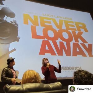 Renee O'Connor Instagram - I currently have my head down, working away on my own projects, while doing my best to navigate my open heart in this shadowy time in history… (the spoiler for some is that we will get through it!! 🤍)
And still, I went out to support Lucy’s film with my amazing daughter, Iris, at the Los Angeles screening. 
I cannot express my feelings of gratitude, being able to have precious time with my daughter, one of the great loves of my life, and then circling back to Lucy, another impactful love in my life, whom with numerous powerful women, watched Lucy’s film, NEVER LOOK AWAY, about yet another formidable pioneering woman, Margaret Moth. I felt complete admiration for Lucy in her determination to complete an unapologetically engaging documentary. Please read @fsuwriter eloquent comments on his account.