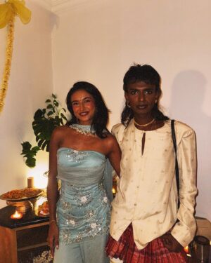 Rida Tharana Instagram - @the.rebel.kid convinced me to throw a Diwali party, and I finally did it! 🥹✨ Had all my favorite people around, bringing in their best vibes, and I can’t even describe how happy it made me feel. We filled the house with laughter, music, delicious food, and of course, tons of sparkle. From dancing in the living room to sharing stories over sweets, it was a night filled with warmth and joy. It felt like Diwali in every sense—full of light, love, and amazing company! 💖🪔
Wearing : @leaclothingco 

#DiwaliHouseParty #FestiveFeels #GoodVibesOnly