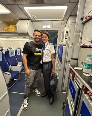 Ritu Rathee Instagram - A very special flight, Raipur to Delhi with Capt @riturathee