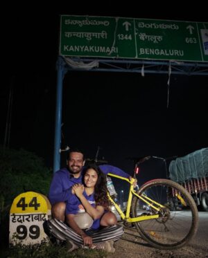 Ritu Rathee Instagram - Hello Hyderabad !! 
1900 km done 🚴‍♀️
#DeshKaDhoni