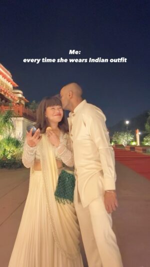 Rowhi Rai Instagram - Hosh he udha kar maanegi 
.
.
#kaptainching #indianwedding #weddingoutfit #indianreels #lehenga