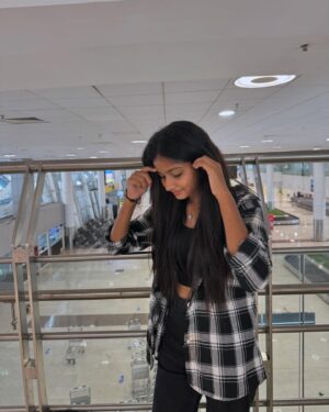 Sachana Namidass Instagram - My first flight from Chennai to Bangalore ✈️
Departure 17.04.2024 18:30