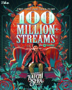 Sai Abhyankkar Instagram - HISTORY MADE by @abhyankkar 
#katchisera becomes the first tamil indie track to cross 100 Million  Streams on @spotify !! #thinkindie