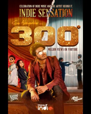 Sai Abhyankkar Instagram - Celebrating #IndieSensation @abhyankkar 🐦‍🔥 milestone of over 300 million  views on @youtube 🥳🥳

#AasaKooda and #KatchiSera hits over 300  million cumulative views on #youtube

#SaiAbhyankkar ‘s music is resonating worldwide, taking #TamilIndiemusic to the global stage🤩. #Keepshining , Keep on making incredible music 🎶 

ThankYOU fans for making this happen, keep showing love • More music on the way 🤍

#ThinkIndie #IndieMusic #TamilIndie #300MillionViews
