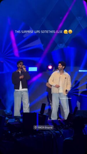 Sai Abhyankkar Instagram - The Perfect Duo @abhyankkar at @armaanmalik ‘s concert at YMCA Chennai !! #Aasakooda #thinkindie