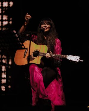 Shakthisree Gopalan Instagram - #Bangalore @blrhubba @kanthafestival - Thank you for an unforgettable night! ♥️✨
📷 : @_irshad_pklr_ 

TLDR : 
it was so special to perform in BLR after so many years and how - it was such an honor for us to be the closing act at @kanthafestival where so many incredible artists graced the stage including some of my all time fav @parvaazmusic who I missed because we were doing another show at @sabhablr - so many fond memories performing at clubs here in Blore with my band and to add this one to that box of memories is truly special. 

It’s been a long time dream for me to perform at festivals - I’ve been writing more music over the last few years and its scary to share them with other people because they are so personal - especially with a large audience it requires a whole lot of good juju and a knowing that I’m being seen and heard - thank you for holding space - for giving me the opportunity to share my independent music with you and for listening to the stories I shared. It means a lot to me. ♥️✨

And needless to say - huge thanks to my bandmates who are all insanely talented humans who I’m lucky to share the stage with - every single time - to witness the magic they add to songs I have written in times of distress and trouble - making it more beautiful than it ever was and to add little pieces of them and their magic and support me this way is just ♥️ @abijithmrao @tapassnaresh @napier_naveen @bhuvanesh_keys @christhejason @rithuvysakh @charanbee @srisan1213 @dyuti_i - thank you! ♥️

And of course it was ridiculously awesome to sing film songs with everyone - my heart was ready to explode when everyone started singing #VaayaEnVeera - @leon.james - we missed you on stage and off stage big time ♥️✨ #weareheretoentertain

To everyone who came out to watch us play our hearts out - Thank you! :) I look forward to seeing you again soon - I feel really bad that we were unable to organize a nice photo session or hang out properly - I would love to hear ideas from you on how we could organize this better! We’ve created a google form and I’d love to hear your suggestions - share your ideas with us at the form - link in bio!