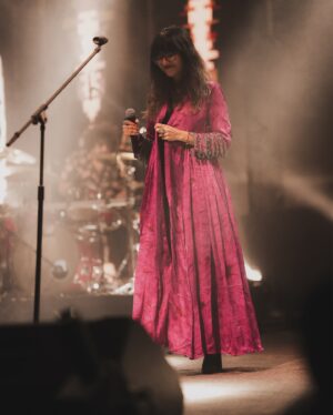 Shakthisree Gopalan Instagram - #Bangalore @blrhubba @kanthafestival - Thank you for an unforgettable night! ♥️✨
📷 : @_irshad_pklr_ 

TLDR : 
it was so special to perform in BLR after so many years and how - it was such an honor for us to be the closing act at @kanthafestival where so many incredible artists graced the stage including some of my all time fav @parvaazmusic who I missed because we were doing another show at @sabhablr - so many fond memories performing at clubs here in Blore with my band and to add this one to that box of memories is truly special. 

It’s been a long time dream for me to perform at festivals - I’ve been writing more music over the last few years and its scary to share them with other people because they are so personal - especially with a large audience it requires a whole lot of good juju and a knowing that I’m being seen and heard - thank you for holding space - for giving me the opportunity to share my independent music with you and for listening to the stories I shared. It means a lot to me. ♥️✨

And needless to say - huge thanks to my bandmates who are all insanely talented humans who I’m lucky to share the stage with - every single time - to witness the magic they add to songs I have written in times of distress and trouble - making it more beautiful than it ever was and to add little pieces of them and their magic and support me this way is just ♥️ @abijithmrao @tapassnaresh @napier_naveen @bhuvanesh_keys @christhejason @rithuvysakh @charanbee @srisan1213 @dyuti_i - thank you! ♥️

And of course it was ridiculously awesome to sing film songs with everyone - my heart was ready to explode when everyone started singing #VaayaEnVeera - @leon.james - we missed you on stage and off stage big time ♥️✨ #weareheretoentertain

To everyone who came out to watch us play our hearts out - Thank you! :) I look forward to seeing you again soon - I feel really bad that we were unable to organize a nice photo session or hang out properly - I would love to hear ideas from you on how we could organize this better! We’ve created a google form and I’d love to hear your suggestions - share your ideas with us at the form - link in bio!