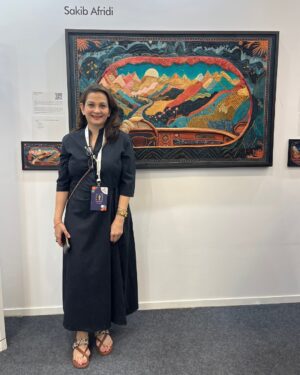 Shalini Passi Instagram - A memorable round-up from Art Mumbai 2024 @artmumbaiofficial ! Our booth at Arches 3 & 4 was buzzing with art lovers and collectors exploring the magic of embroidered art.

Creatively Embroidered by Milaaya Art Gallery by Gayatri Khanna @msgayatriks 
Presented by Shalini Passi’s @shalini.passi MASH @mash_india 
Curated by Dr. Arshiya Lokhandwala @lakeerenn