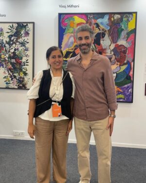 Shalini Passi Instagram - A memorable round-up from Art Mumbai 2024 @artmumbaiofficial ! Our booth at Arches 3 & 4 was buzzing with art lovers and collectors exploring the magic of embroidered art.

Creatively Embroidered by Milaaya Art Gallery by Gayatri Khanna @msgayatriks 
Presented by Shalini Passi’s @shalini.passi MASH @mash_india 
Curated by Dr. Arshiya Lokhandwala @lakeerenn