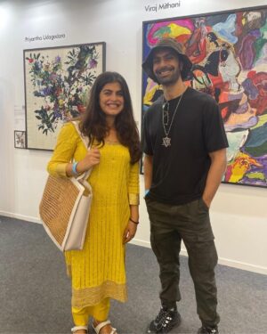 Shalini Passi Instagram - A memorable round-up from Art Mumbai 2024 @artmumbaiofficial ! Our booth at Arches 3 & 4 was buzzing with art lovers and collectors exploring the magic of embroidered art.

Creatively Embroidered by Milaaya Art Gallery by Gayatri Khanna @msgayatriks 
Presented by Shalini Passi’s @shalini.passi MASH @mash_india 
Curated by Dr. Arshiya Lokhandwala @lakeerenn