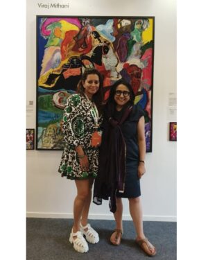 Shalini Passi Instagram - A memorable round-up from Art Mumbai 2024 @artmumbaiofficial ! Our booth at Arches 3 & 4 was buzzing with art lovers and collectors exploring the magic of embroidered art.

Creatively Embroidered by Milaaya Art Gallery by Gayatri Khanna @msgayatriks 
Presented by Shalini Passi’s @shalini.passi MASH @mash_india 
Curated by Dr. Arshiya Lokhandwala @lakeerenn